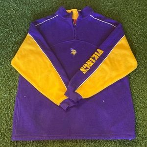 VTG Minnesota Vikings 1/4 Zip Fleece